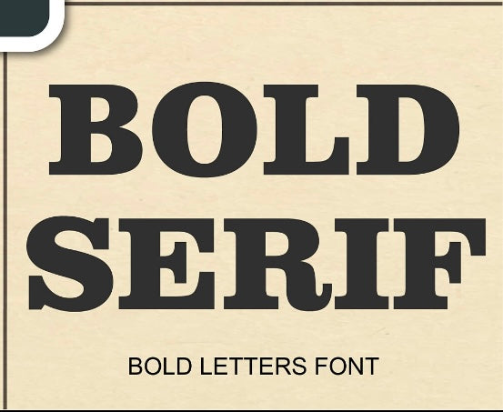Bold Fonts