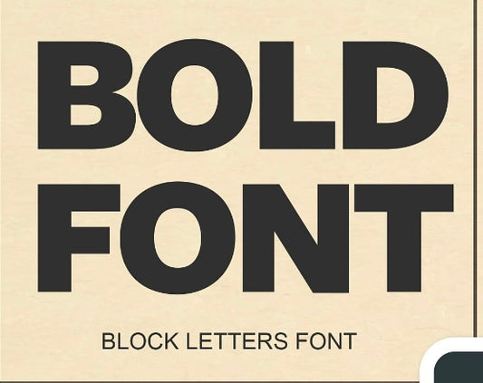 Bold Fonts