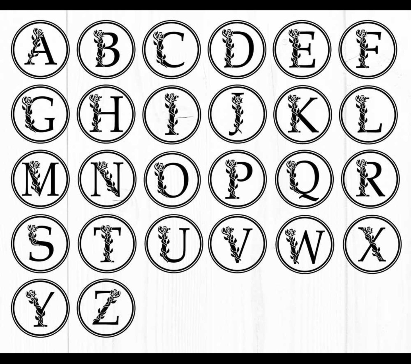6 Monogram Alphabets