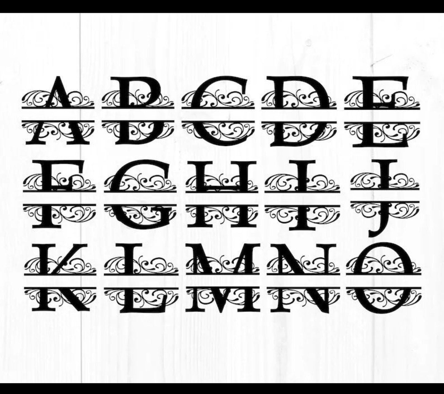 6 Monogram Alphabets