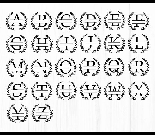 6 Monogram Alphabets