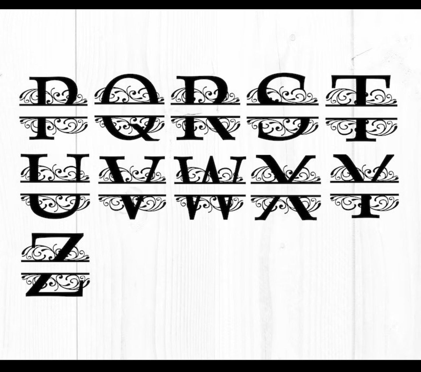 6 Monogram Alphabets