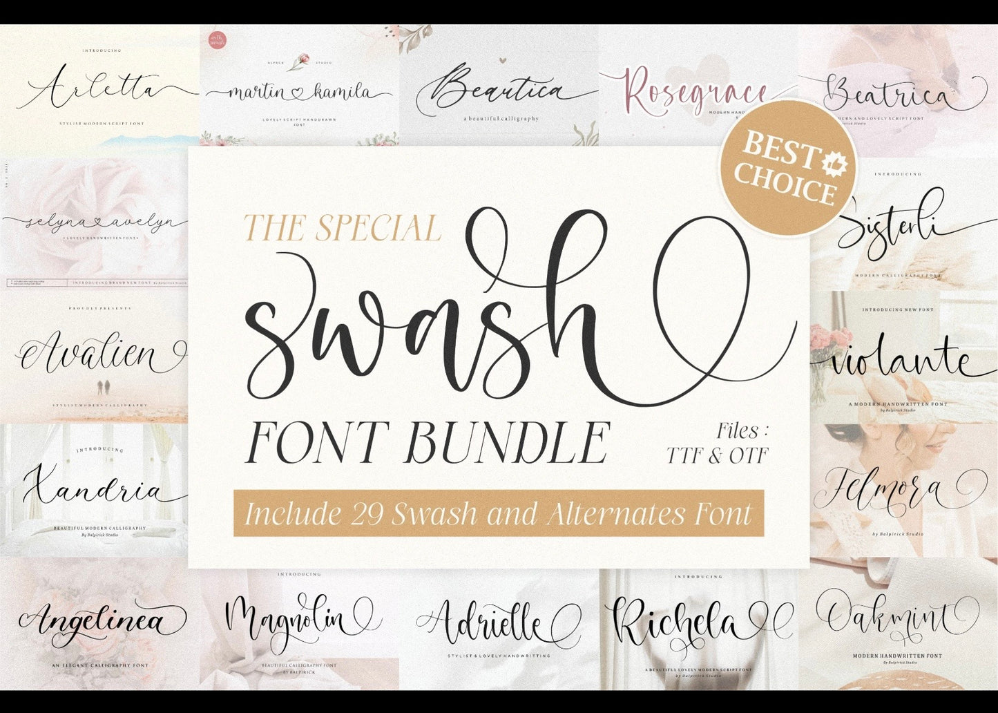 Swash / Elegant Fonts